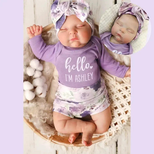 18 Inch Reborn Doll Waterproof Vinyl Painted Hair - ToylandEU™