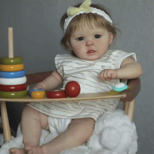 18 Inch Reborn Doll With Rooted Hair Soft Vinyl Premium - ToylandEU™