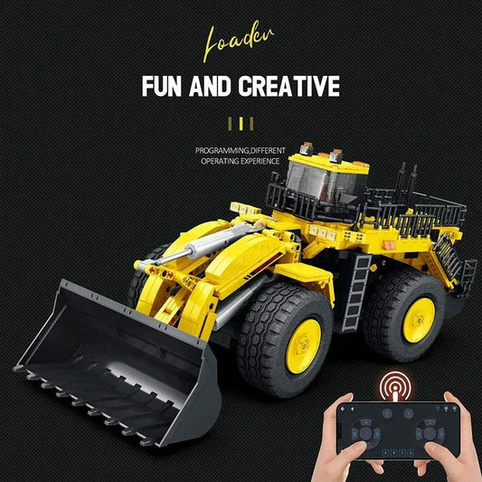 1876PCS Loader Forklift Building Blocks City Remote Control Toys - ToylandEU