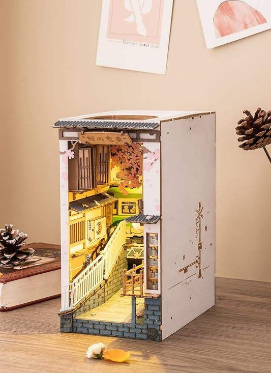 Book Nook Kit | Illuminated Woodcraft | Laser Cut Puzzle | Adults And Teens