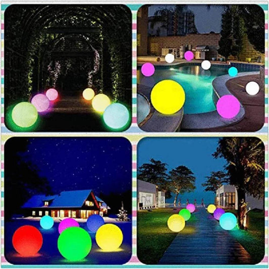 1PCS Swimming Outdoor Inflatable LED Balloon for Garden Water Pool Party Large Luminous Toy - ToylandEU