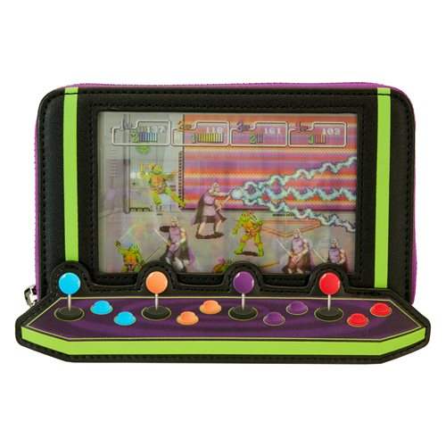 Zip Around Wallet | TMNT Vintage Arcade | Retro Game Button | Fan Merchandise
