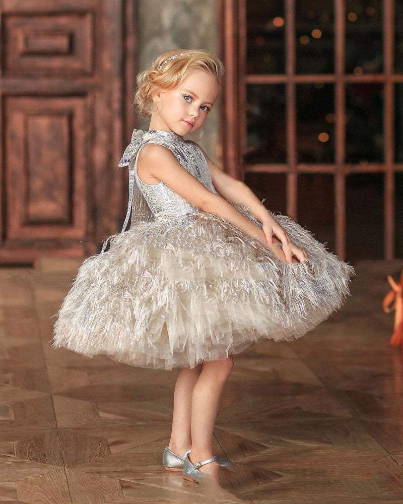 Girls Formal Dress | Size 80Cm To 130Cm | Pink Beige Color | Ages One To Ten