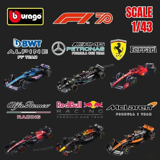 1to43 Diecast F1 Racing Car Model By Bburago - ToylandEU™