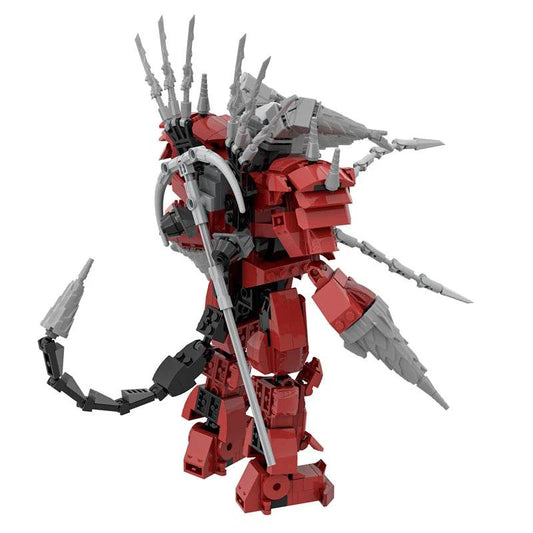 2.0 Red Titan Drill Man MOC Skibidi Toilet Building Blocks Set With Chain Creative DIY Bricks Toys For Boys Christmas Gifts - ToylandEU