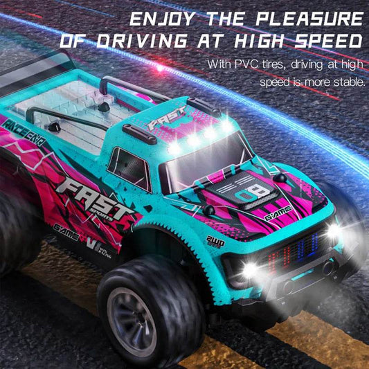 2.4G RC Cars Remote Control Car Drift High Speed With LED Light - ToylandEU
