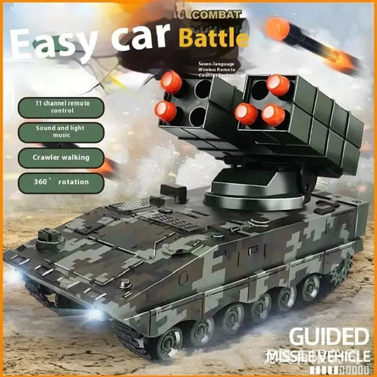 2.4G Remote Control RC Tank Missile Launcher For Kids - ToylandEU™