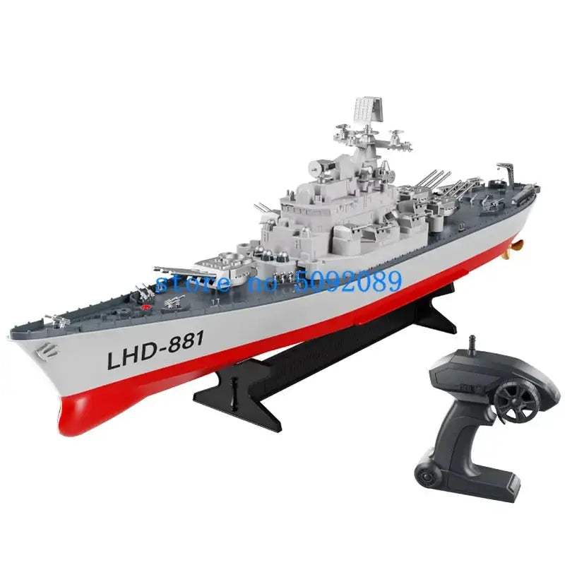 2.4GHz RC Battleship Boat Durable Low Battery Alarm - ToylandEU™