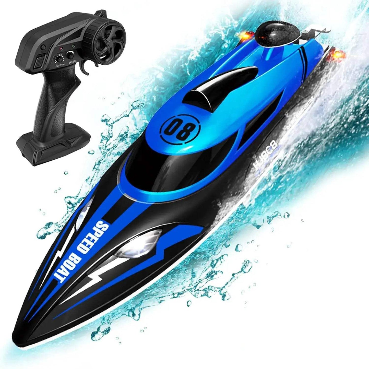 2.4GHz RC Boat Fast With Bright Headlights At 22 MPH - ToylandEU