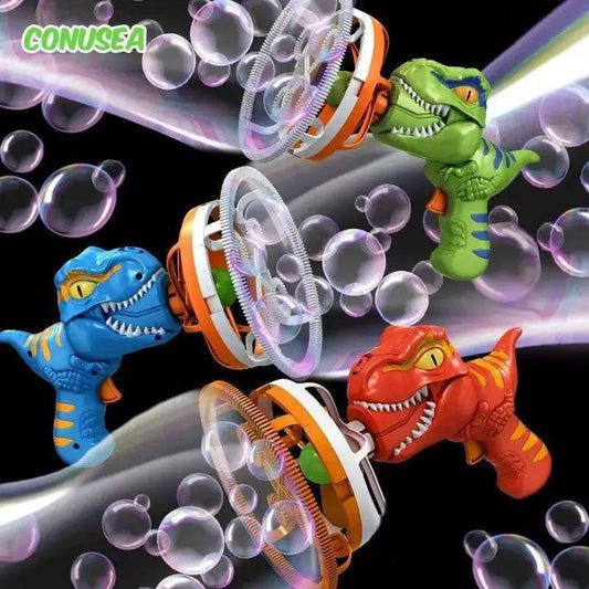2 In 1 Dinosaur Soap Bubble Electric Bubble Gun for Kids - ToylandEU