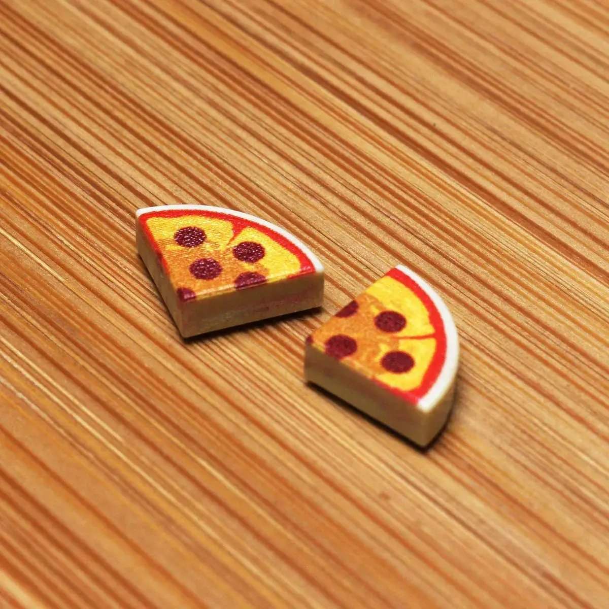 Pepperoni Pizza Tiles For LEGO Custom Printed 1x1 Curved Tile - ToylandEU
