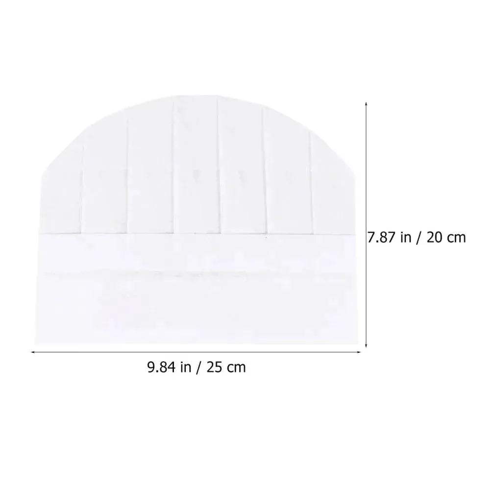 20 Pieces Children Disposable Chef Hats for Kids Cooking and Baking Costumes Restaurant Kitchen Headgear - ToylandEU
