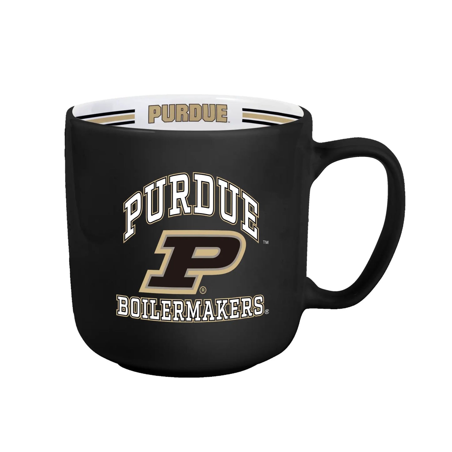 Purdue Boilermakers Coffee Mug 15oz Stripe Design
