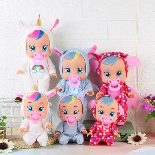 2024 8inch 3D Weeping Babies Unicorn Baby Doll Creative Gift - ToylandEU