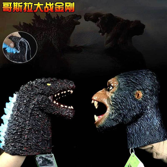 20cm Anime Godzilla vs King Kong Hand Soft Rubber Toys Realistic Puppet Monsters Interaction Children Gifts - ToylandEU