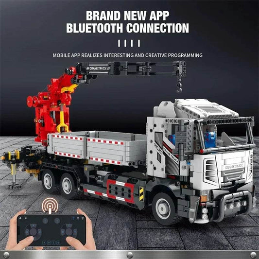 2328PCS Multifunctional Crane Truck Building Blocks RC Car - ToylandEU