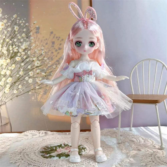 23cm BJD Doll with 3D Eyes and Clothing for Girls - ToylandEU™