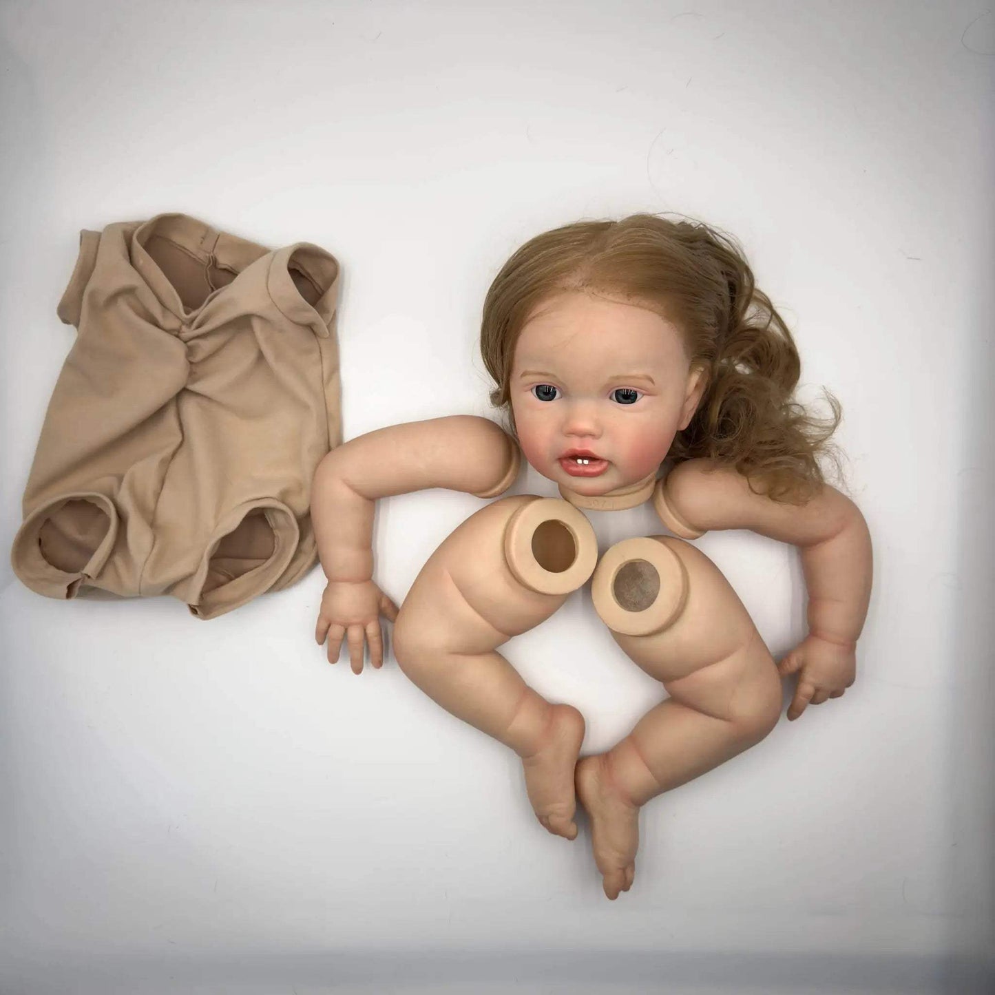 24 Inch Reborn Doll Kit Hand Root Hair Lifelike Toy - ToylandEU™