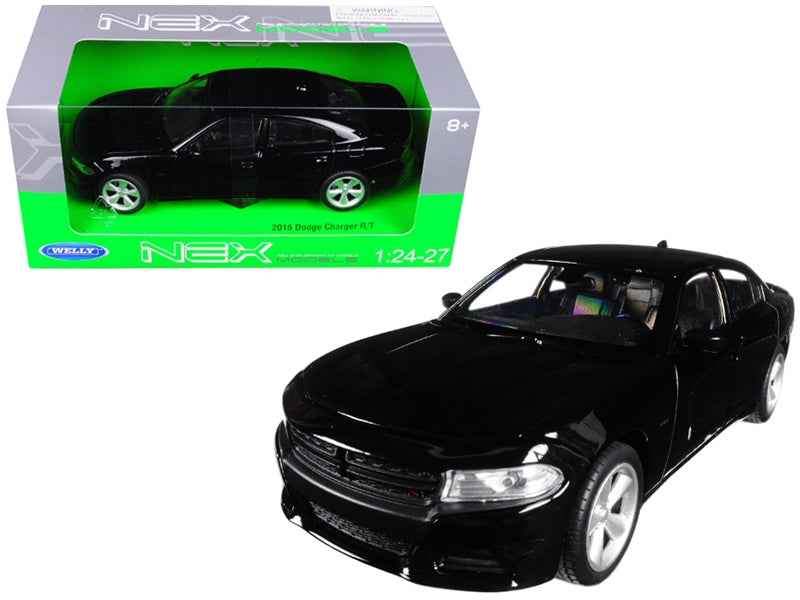 Diecast Model Car | 2016 Dodge Charger RT | 1/24 Scale | Black Diecast