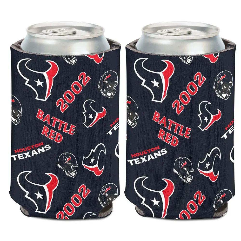 Houston Texans Can Cooler Scatterprint Design