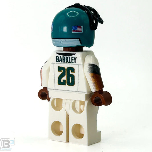 #26 RB Barkley Eagles Football Player Minifig made using LEGO parts - B3 Customs - ToylandEU