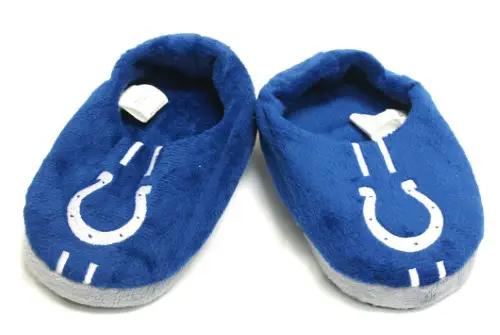 Indianapolis Colts Slipper - Youth 4-7 Size 13-1 Stripe - (1 Pair) - XL