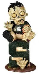 Michigan State Spartans Zombie Figurine - On Logo w/Football