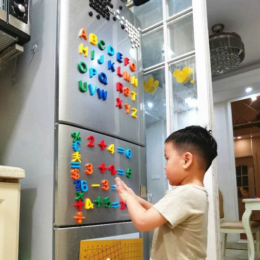 26pcs Magnetic Learning Alphabet Letters Plastic Refrigerator Stickers for Kids Spelling and Counting - ToylandEU