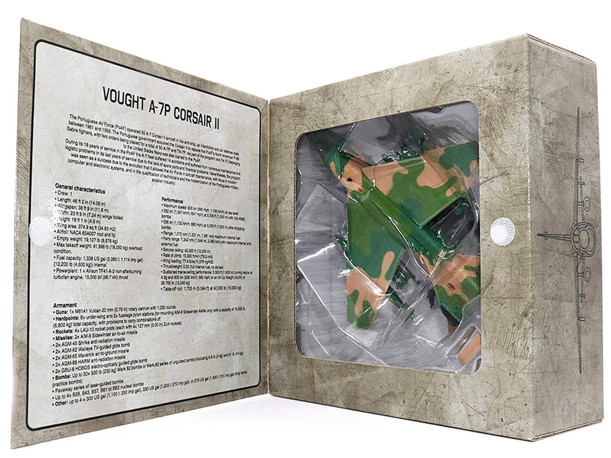 Vought A-7P Corsair II Attack Aircraft | 1/72 Diecast Aircraft Model | Militaria Die Cast | Portugal Series