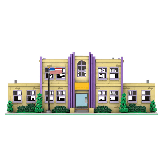 2733PCS MOC Springfield Elementary School Building Blocks - ToylandEU