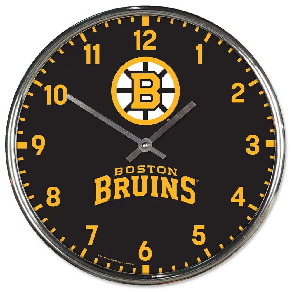 Boston Bruins Round Chrome Wall Clock Periodic Restock