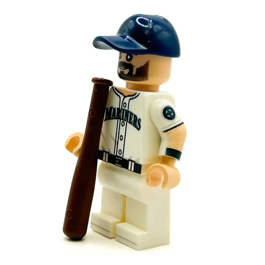 Seattle Baseball Minifig Custom Figure With Signature Beard - ToylandEU