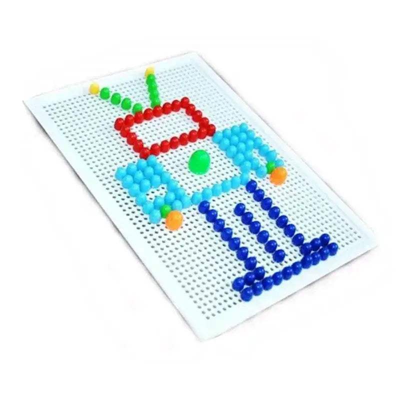 296 Piece 3D Mushroom Nail Puzzle Blocks Montessori Color Recognition Learning Toy For Ages 6 To 12 - ToylandEU™