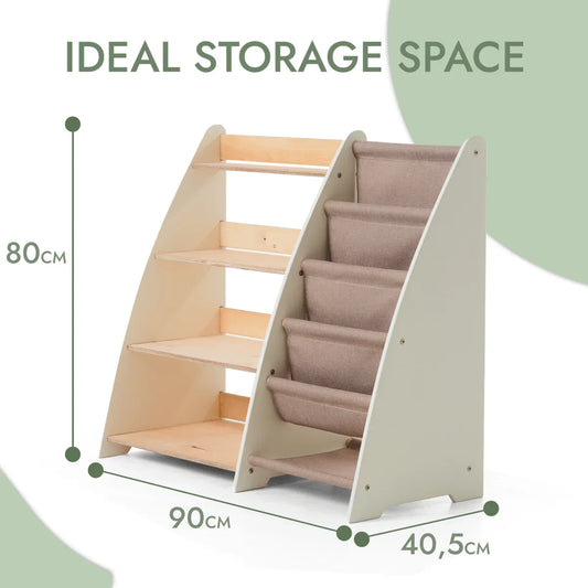 2in1 Montessori Shelf for Books and Toys - ToylandEU