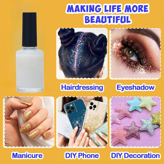 3-Pack Liquid Body Paint Glue Waterproof Glitter Primer For Tattoos - ToylandEU