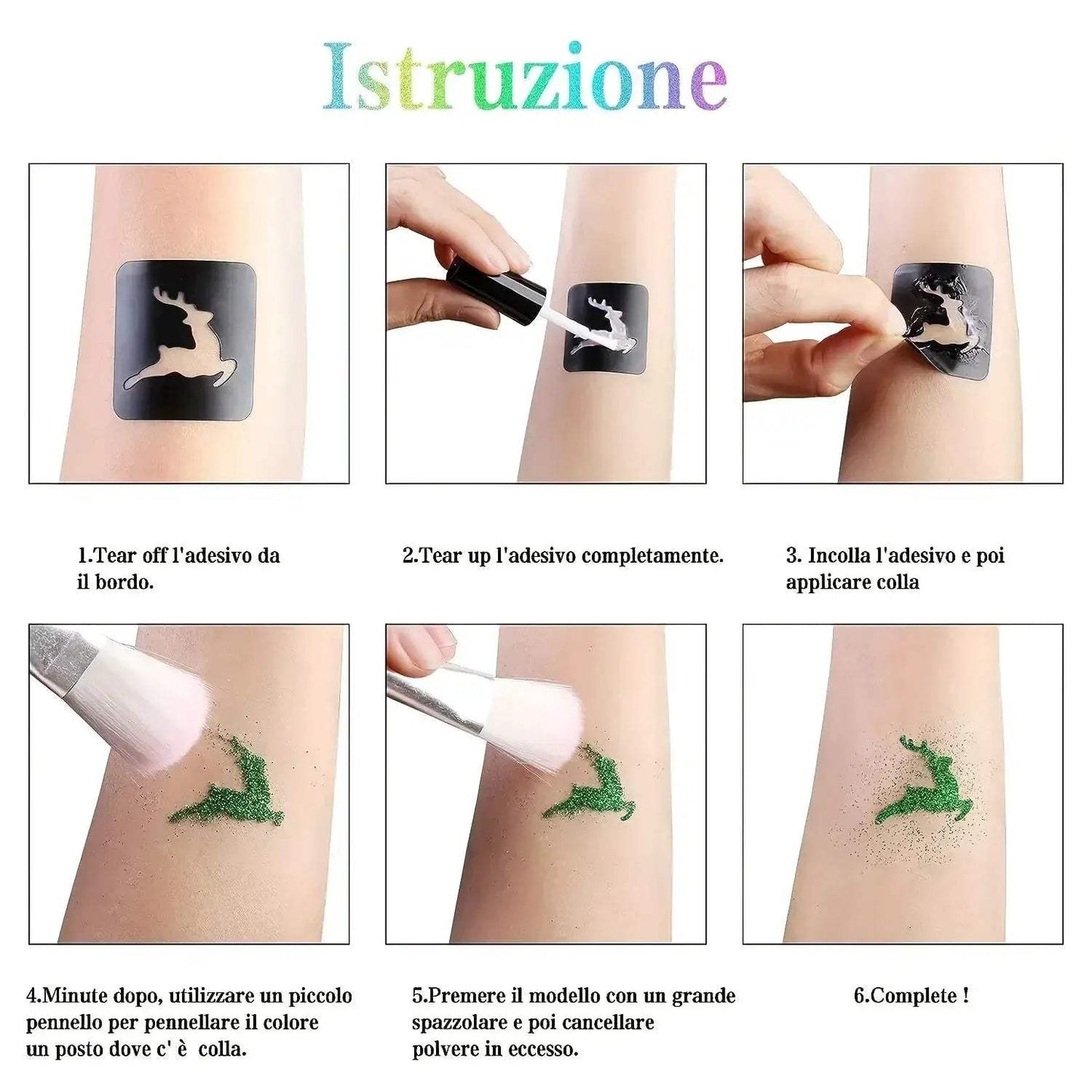 3-Pack Liquid Body Paint Glue Waterproof Glitter Primer For Tattoos - ToylandEU