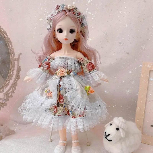 30cm 1/6 BJD Dolls Dress Up Skirt Hat Headdress Gifts - ToylandEU™