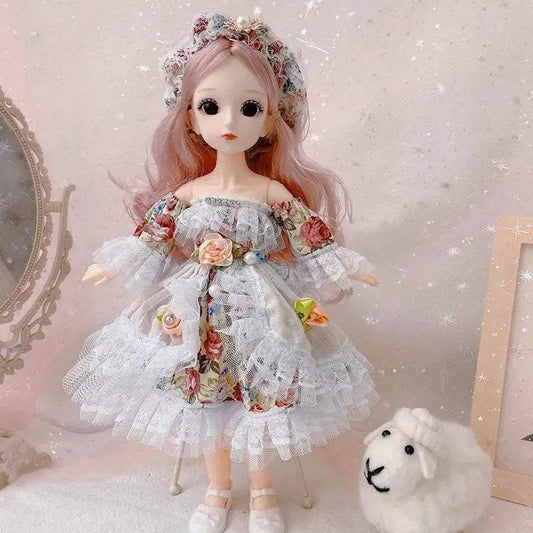 30cm 1/6 BJD Dolls Little Girl Cute Dress Up Toys Gifts - ToylandEU