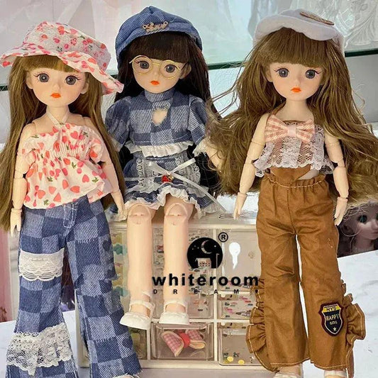 30cm BJD Doll Starry Blue Eyes Articulated - ToylandEU™