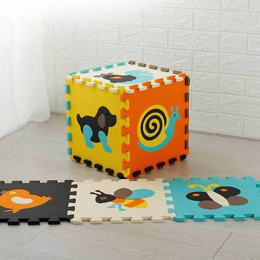 30x30x1cm Cartoon Animal Pattern Play Mats Puzzles EVA Foam Floor Pad for Children and Toddler Crawling Gym - ToylandEU