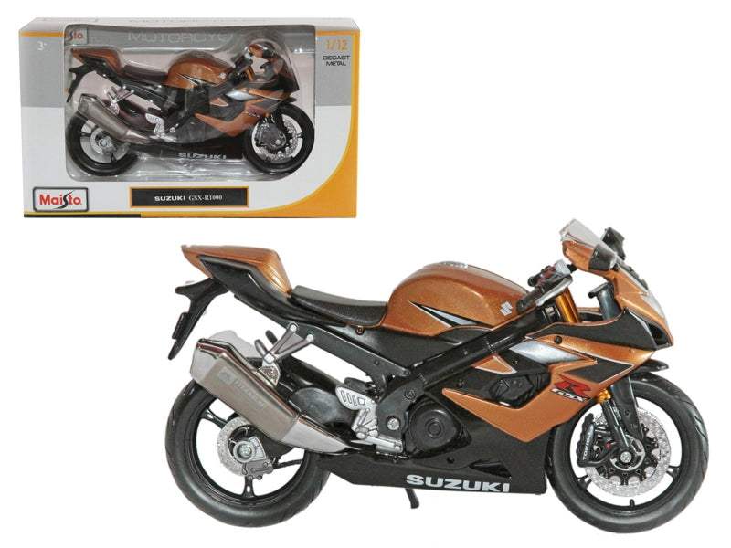 Suzuki GSX R1000 Bronze | 1/12 Diecast Motorcycle Model | Maisto | Collector Quality