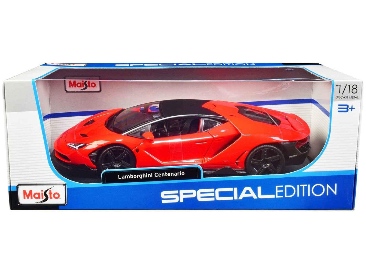 Lamborghini Centenario | 1/18 Scale Orange | Maisto Black Top Special Edition