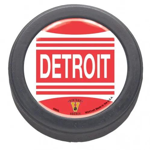 Detroit Red Wings Hockey Puck Packaged Domed Vintage Design