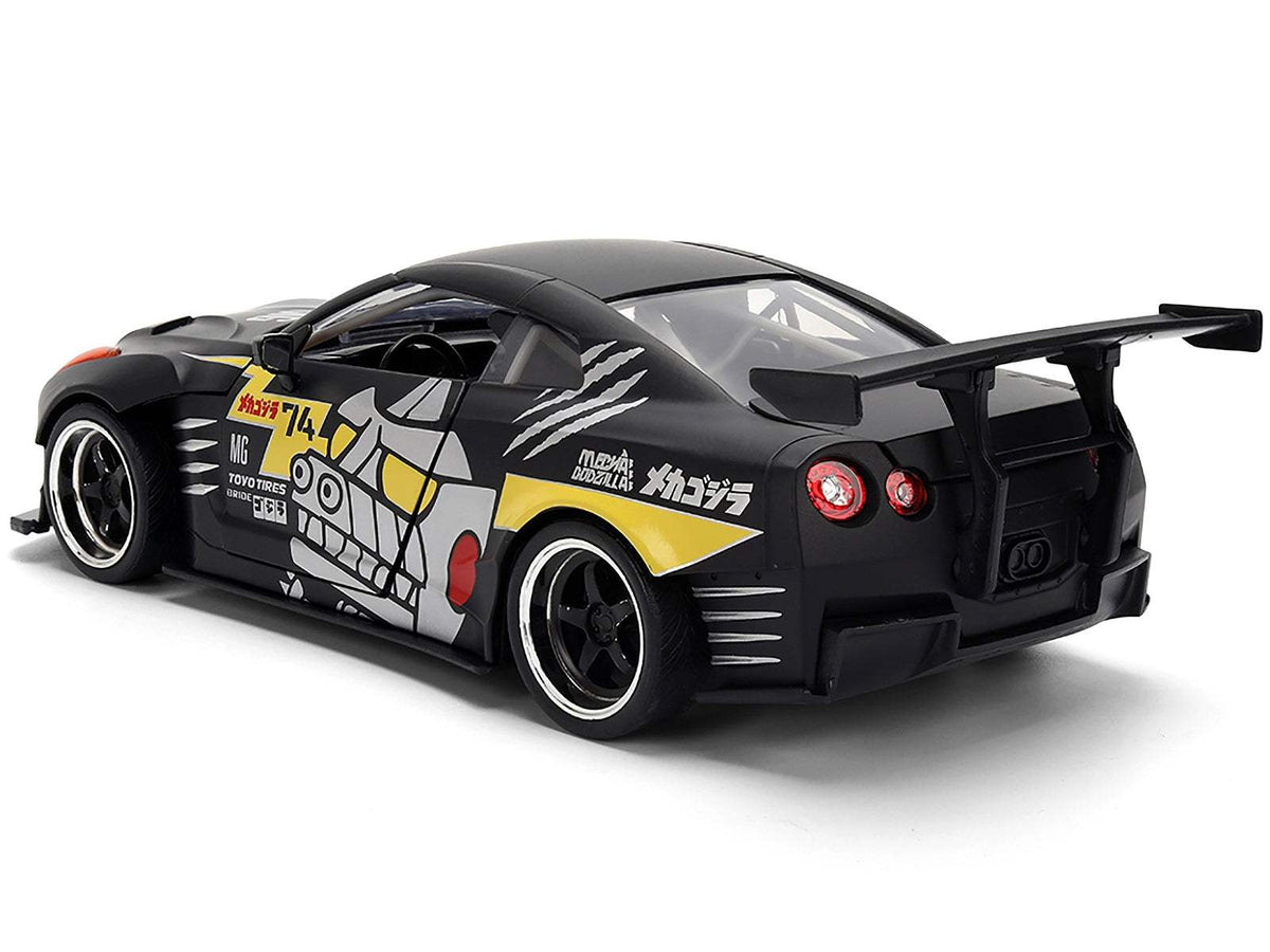 2009 Nissan GT-R (R35) Ben Sopra Matt Black | 1/24 Diecast Model Car | Jada | Mechagodzilla Series