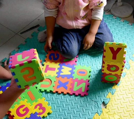 36pcs/Pack 14cm EVA Foam Alphabet Number Mats for Kids - ToylandEU™