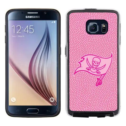 Tampa Bay Buccaneers Phone Case Pink Football Pebble Grain Feel Samsung Galaxy S6 CO