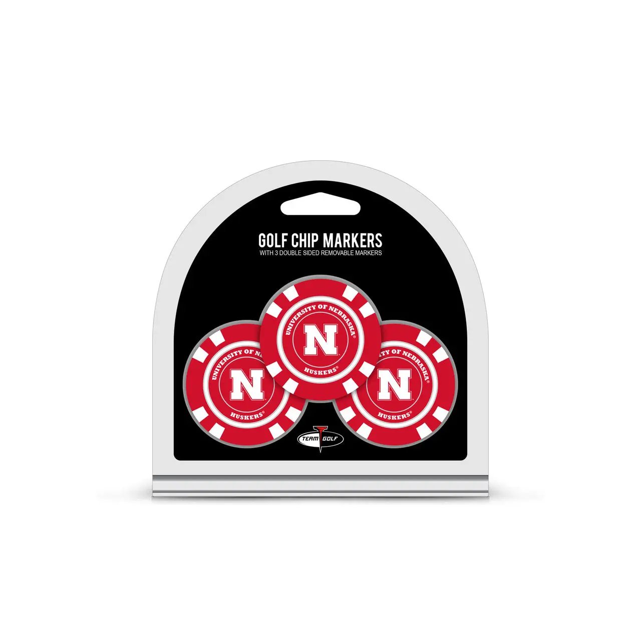 Nebraska Cornhuskers Golf Chip with Marker 3 Pack