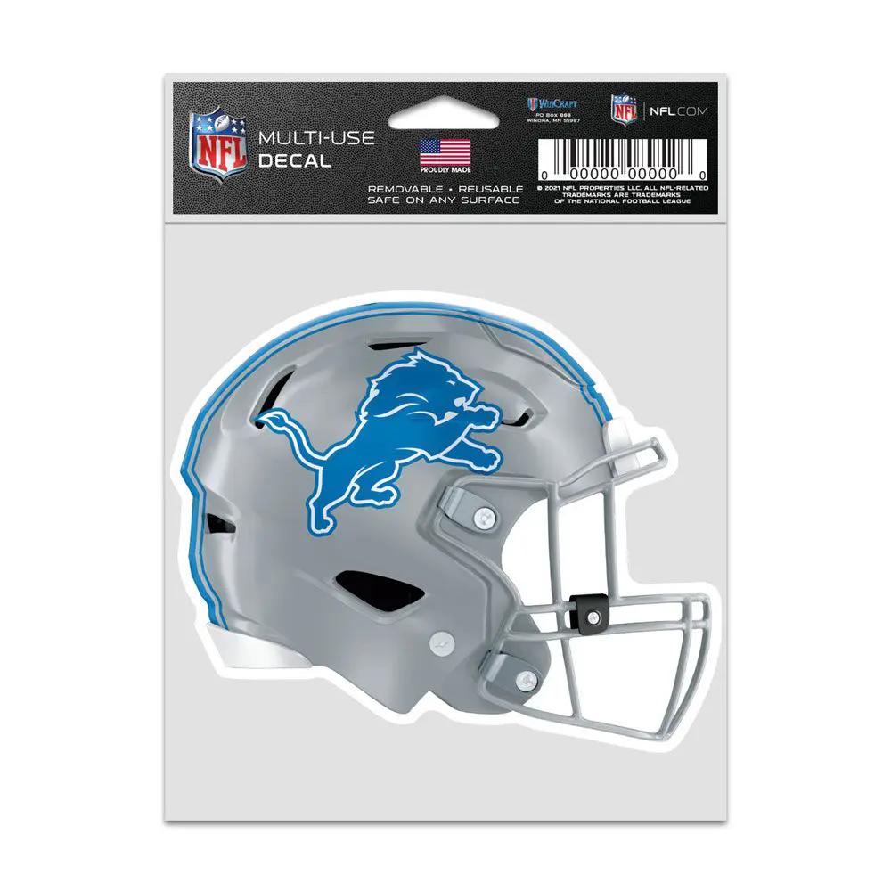 Detroit Lions Decal 3.75x5 Helmet Fan