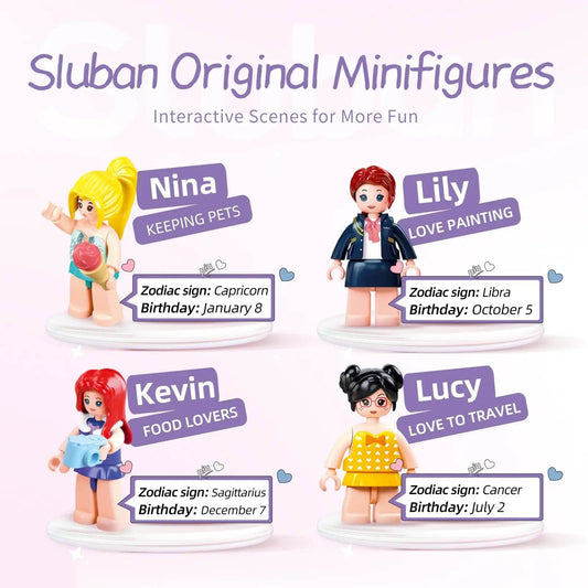 383PCS Holiday Airplane Building Blocks Dream Pink Plane - ToylandEU