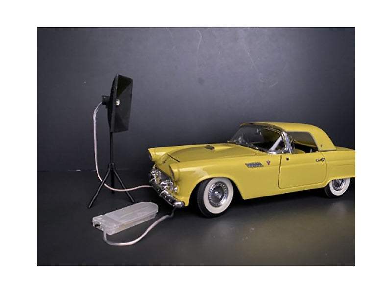 Photographer Lighting Kit, Set of 2 Lights | 1/24 Scale Model Accessory | American Diorama | Collector Quality